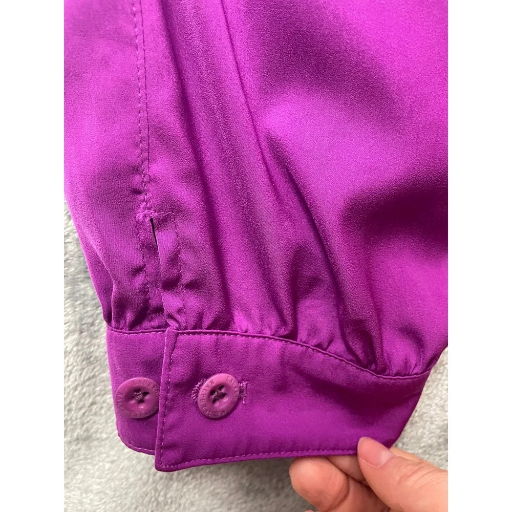 Lauren Ralph Lauren Jumpsuit LRL Womens 8 Purple Cargo Belted Sleeveless Pockets